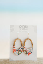 Soft GardednTimber Arch Drop Earrings